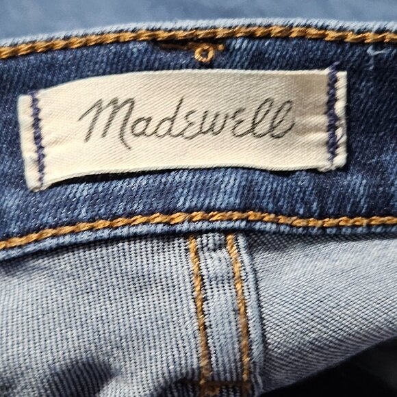 Madewell 10" High Rise Skinny Jeans Womens Size 25 Medium Wash Denim Pants - Picture 4 of 6